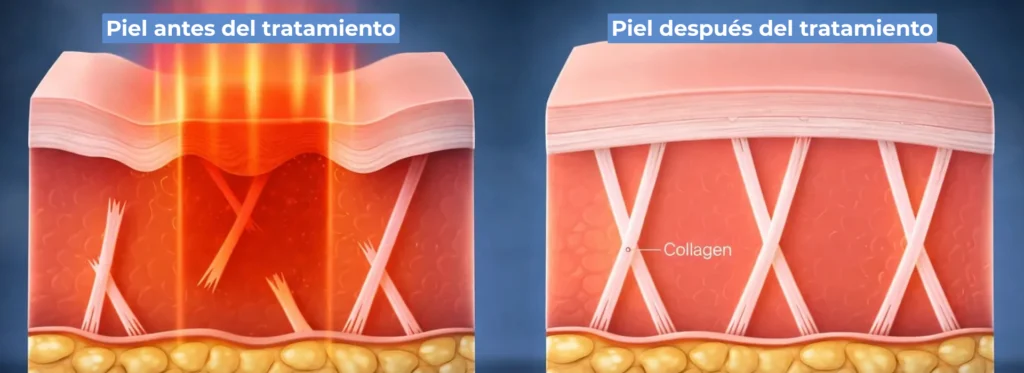 actuacion tratamiento radiofrecuencia en la piel